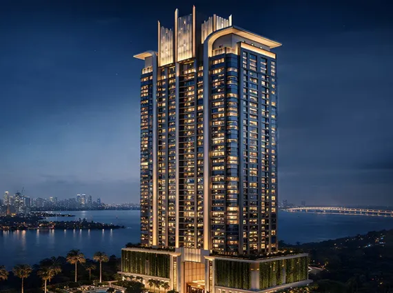 lodha aureus sewri sea facing tower elevatio